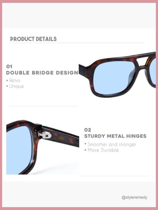 Small Aviator Sunglasses for Women with Small Face Narrow Square Style